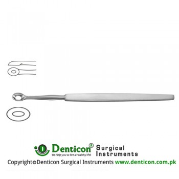 Wolff Lupus Curette Fig. 3 Stainless Steel, 14 cm - 5 1/2"
